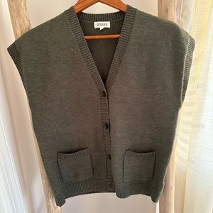 Roolee Olive Green sweater vest size small